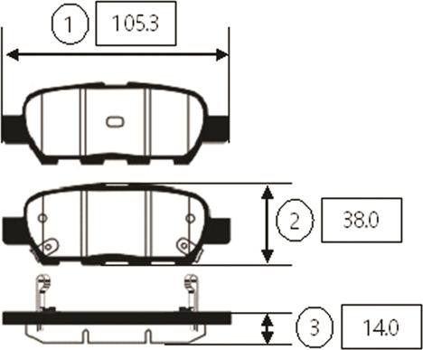 CTR GK0855 - Bremžu uzliku kompl., Disku bremzes www.autospares.lv