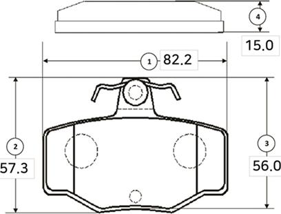 CTR GK0852 - Bremžu uzliku kompl., Disku bremzes www.autospares.lv