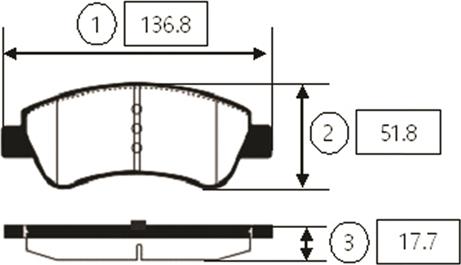 CTR GK0863 - Тормозные колодки, дисковые, комплект www.autospares.lv