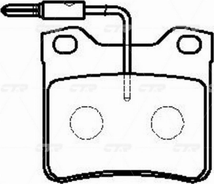 CTR GK0884 - Bremžu uzliku kompl., Disku bremzes www.autospares.lv