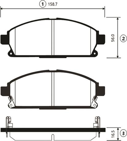 CTR GK0836 - Bremžu uzliku kompl., Disku bremzes www.autospares.lv