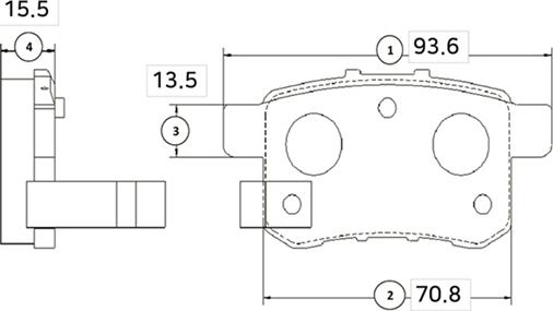 CTR GK0344 - Bremžu uzliku kompl., Disku bremzes autospares.lv