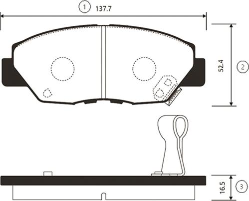 CTR GK0352 - Bremžu uzliku kompl., Disku bremzes www.autospares.lv