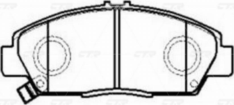 CTR GK0363 - Brake Pad Set, disc brake www.autospares.lv