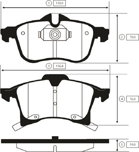 CTR GK0302 - Bremžu uzliku kompl., Disku bremzes www.autospares.lv