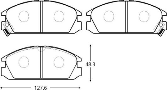 CTR GK0323 - Тормозные колодки, дисковые, комплект www.autospares.lv