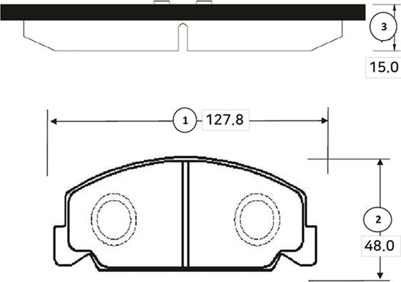 CTR GK0322 - Brake Pad Set, disc brake www.autospares.lv