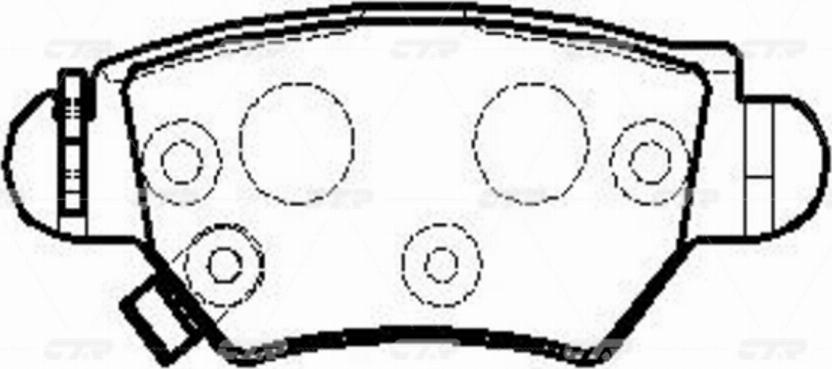 CTR GK0259 - Bremžu uzliku kompl., Disku bremzes www.autospares.lv