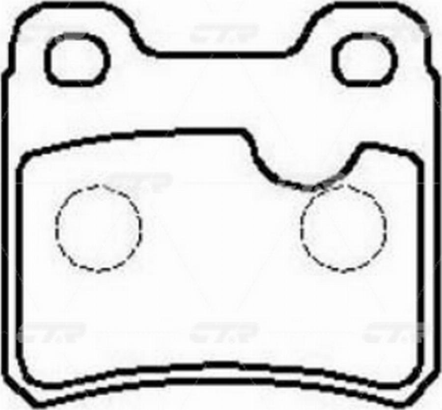 CTR GK0273 - Bremžu uzliku kompl., Disku bremzes www.autospares.lv