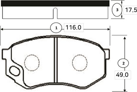 CTR GK0755 - Bremžu uzliku kompl., Disku bremzes www.autospares.lv