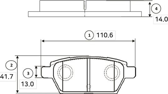 CTR GK0709 - Bremžu uzliku kompl., Disku bremzes www.autospares.lv