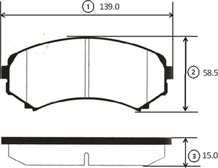 CTR GK0706 - Brake Pad Set, disc brake www.autospares.lv