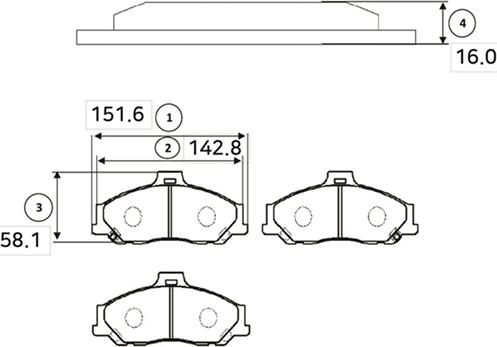 CTR GK0708 - Bremžu uzliku kompl., Disku bremzes www.autospares.lv