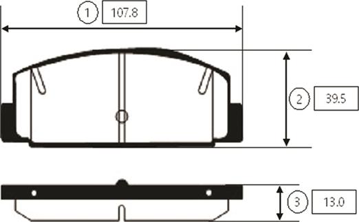 CTR GK0715 - Bremžu uzliku kompl., Disku bremzes www.autospares.lv