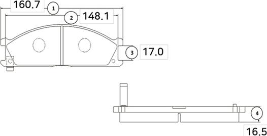 CTR GK0718 - Bremžu uzliku kompl., Disku bremzes www.autospares.lv