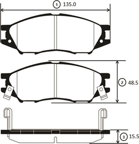 CTR GK0785 - Тормозные колодки, дисковые, комплект www.autospares.lv