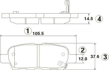 CTR GK0732 - Bremžu uzliku kompl., Disku bremzes www.autospares.lv