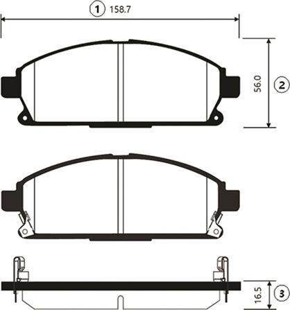 CTR GK0724 - Brake Pad Set, disc brake www.autospares.lv