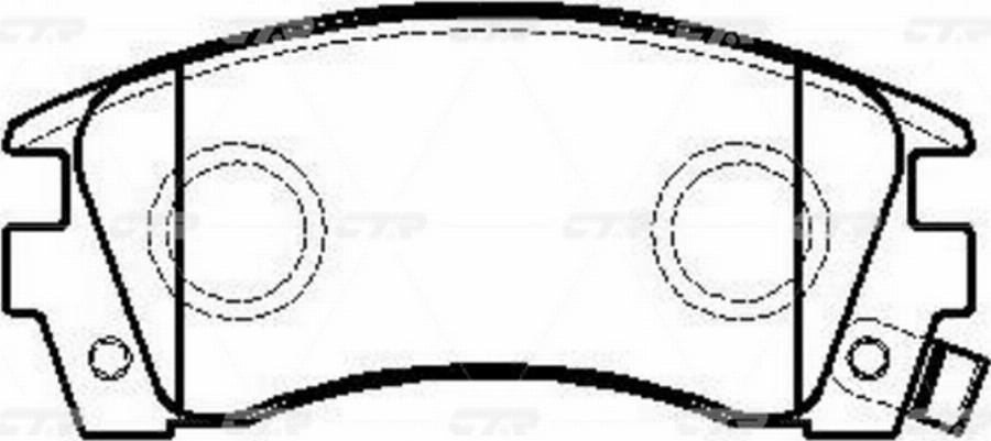 CTR GK0773 - Brake Pad Set, disc brake www.autospares.lv