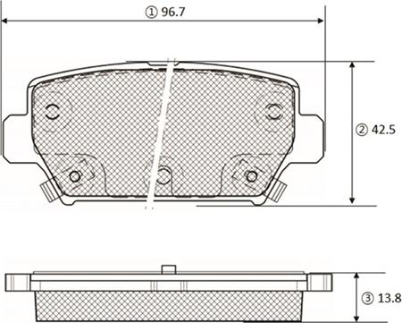 CTR GK1447 - Bremžu uzliku kompl., Disku bremzes www.autospares.lv