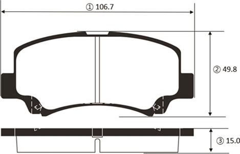 CTR GK1456 - Bremžu uzliku kompl., Disku bremzes www.autospares.lv