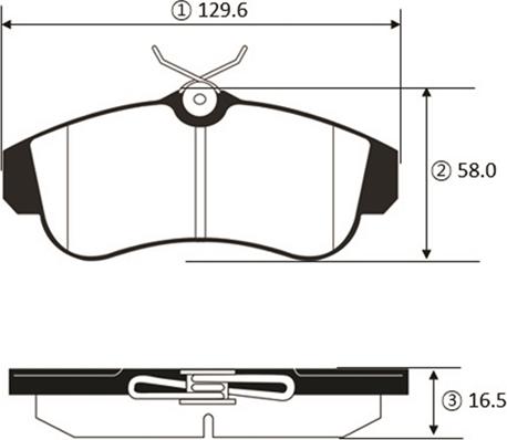 CTR GK1450 - Bremžu uzliku kompl., Disku bremzes www.autospares.lv