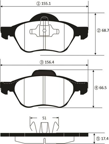 CTR GK1453 - Тормозные колодки, дисковые, комплект www.autospares.lv