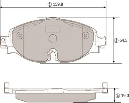 CTR GK1434 - Bremžu uzliku kompl., Disku bremzes www.autospares.lv