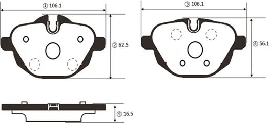 CTR GK1436 - Bremžu uzliku kompl., Disku bremzes www.autospares.lv