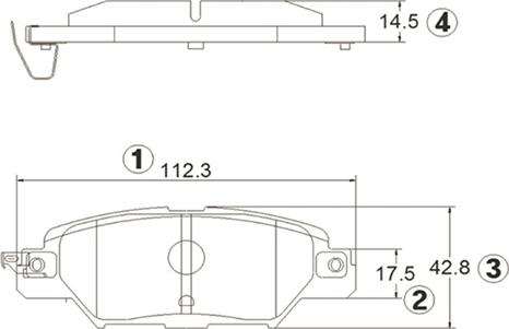 CTR GK1424 - Bremžu uzliku kompl., Disku bremzes www.autospares.lv