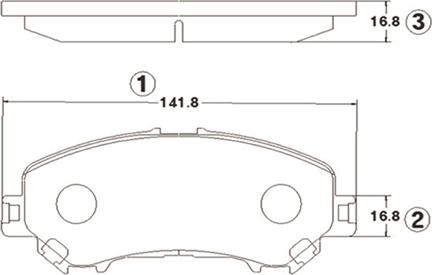 CTR GK1423 - Bremžu uzliku kompl., Disku bremzes www.autospares.lv