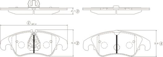 CTR GK1476 - Bremžu uzliku kompl., Disku bremzes www.autospares.lv