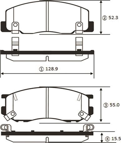 CTR GK1041 - Тормозные колодки, дисковые, комплект www.autospares.lv