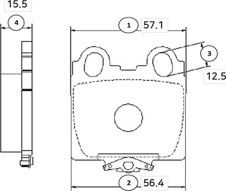 CTR GK1042 - Bremžu uzliku kompl., Disku bremzes autospares.lv