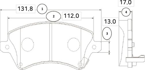 CTR GK1055 - Bremžu uzliku kompl., Disku bremzes www.autospares.lv