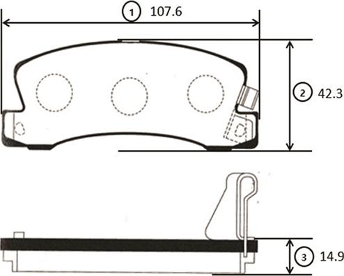 CTR GK1051 - Тормозные колодки, дисковые, комплект www.autospares.lv