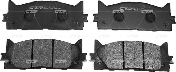 CTR GK1065 - Bremžu uzliku kompl., Disku bremzes www.autospares.lv