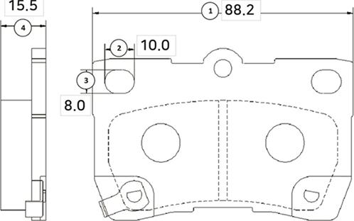 CTR GK1060 - Bremžu uzliku kompl., Disku bremzes www.autospares.lv