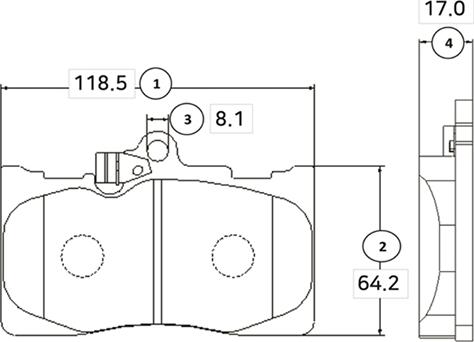 CTR GK1061 - Bremžu uzliku kompl., Disku bremzes www.autospares.lv