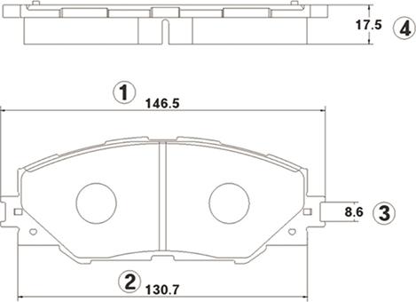 CTR GK1063 - Bremžu uzliku kompl., Disku bremzes www.autospares.lv