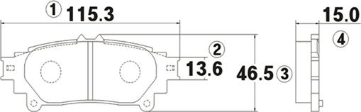 CTR GK1085 - Bremžu uzliku kompl., Disku bremzes autospares.lv