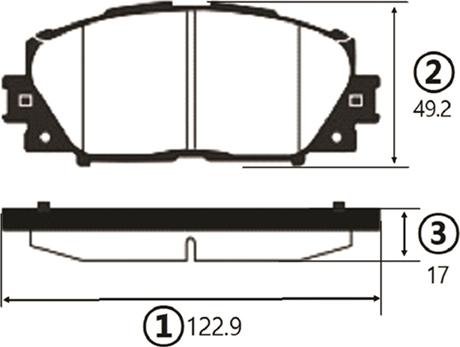 CTR GK1081 - Bremžu uzliku kompl., Disku bremzes www.autospares.lv