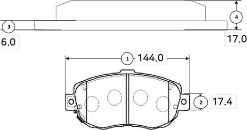 CTR GK1039 - Bremžu uzliku kompl., Disku bremzes www.autospares.lv