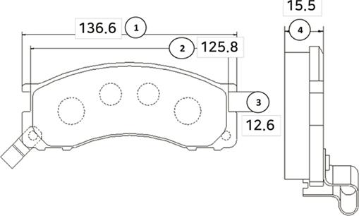 CTR GK1036 - Brake Pad Set, disc brake www.autospares.lv