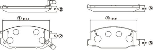 CTR GK1029 - Bremžu uzliku kompl., Disku bremzes www.autospares.lv