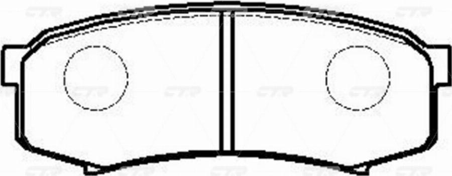 CTR GK1028P - Brake Pad Set, disc brake www.autospares.lv