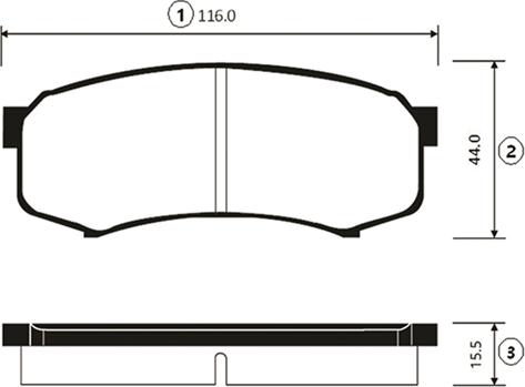 CTR GK1028 - Brake Pad Set, disc brake www.autospares.lv