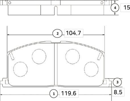 CTR GK1023 - Bremžu uzliku kompl., Disku bremzes autospares.lv