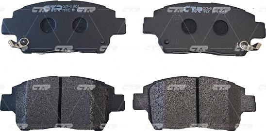 CTR GK1022 - Тормозные колодки, дисковые, комплект www.autospares.lv