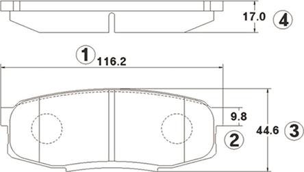 CTR GK1076 - Тормозные колодки, дисковые, комплект www.autospares.lv